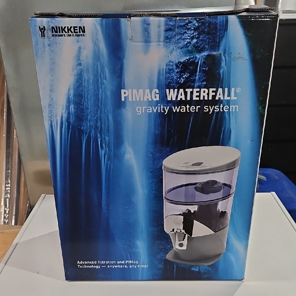 Nikken Pimag Waterfall Gravity Water System - White